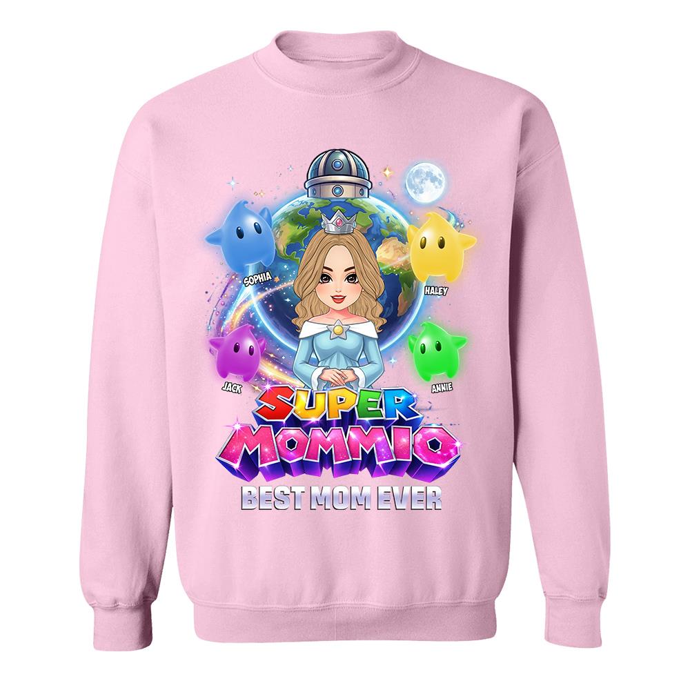 Super Mommio Custom Shirt, Gift For Mom, Mother's Day L0411 Hv01