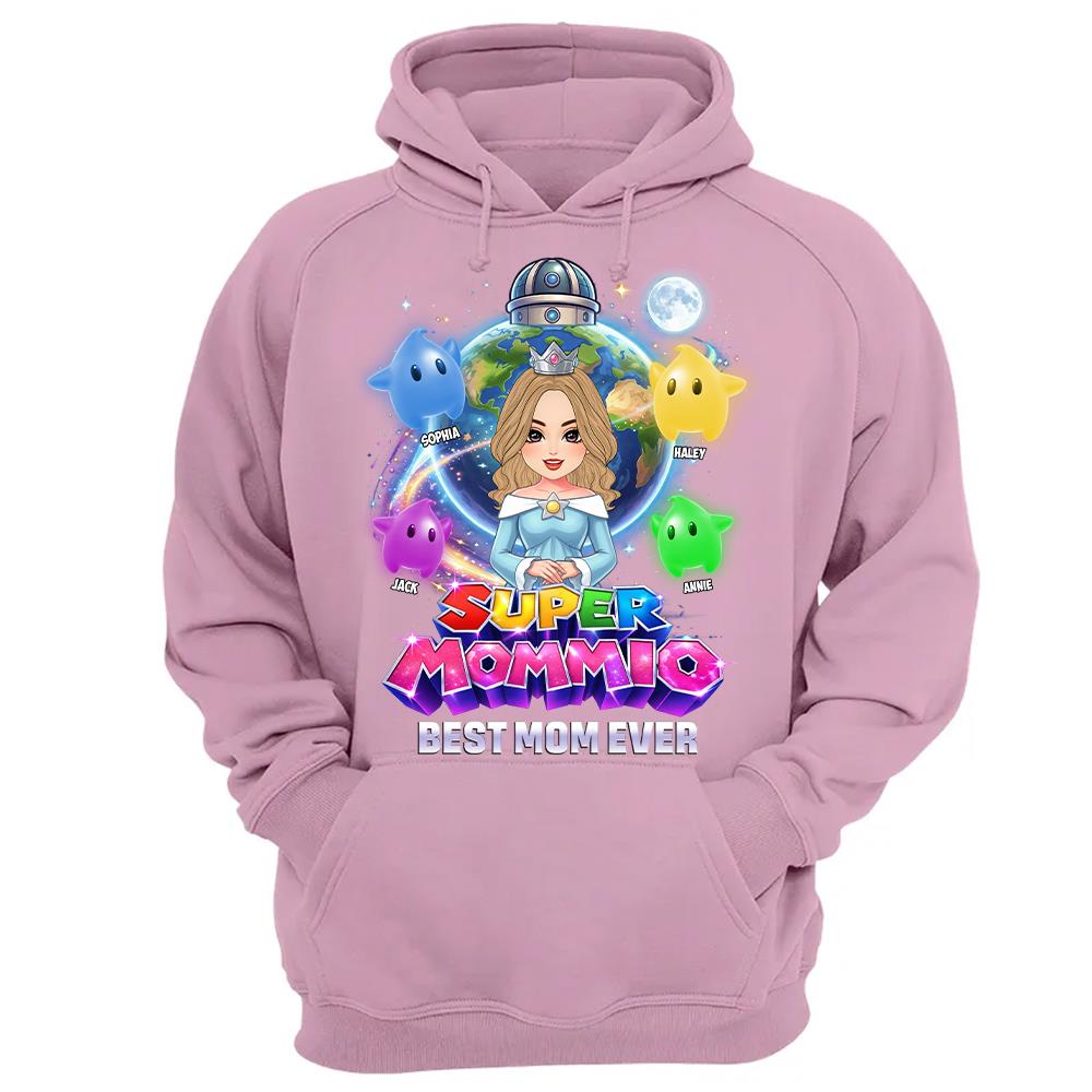 Super Mommio Custom Shirt, Gift For Mom, Mother's Day L0411 Hv01