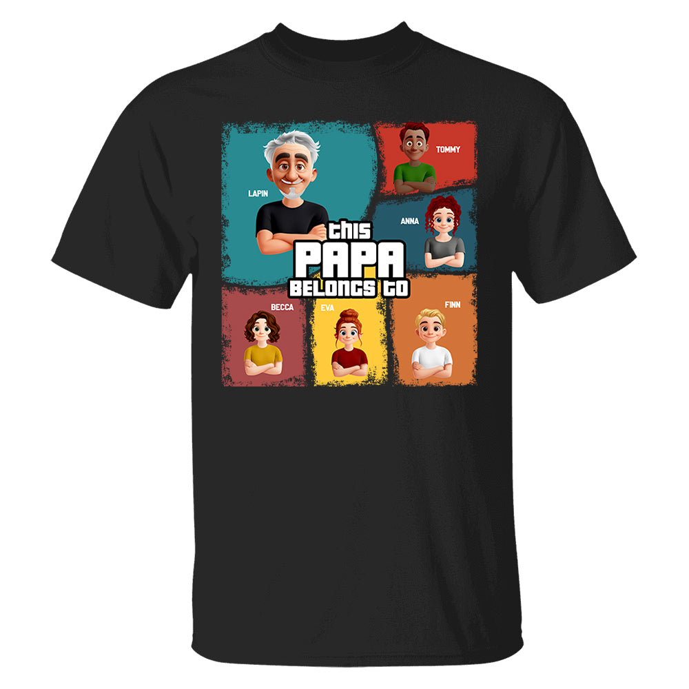 This Grandpa Belongs To - Personalized Shirt For Grandpa Pt99