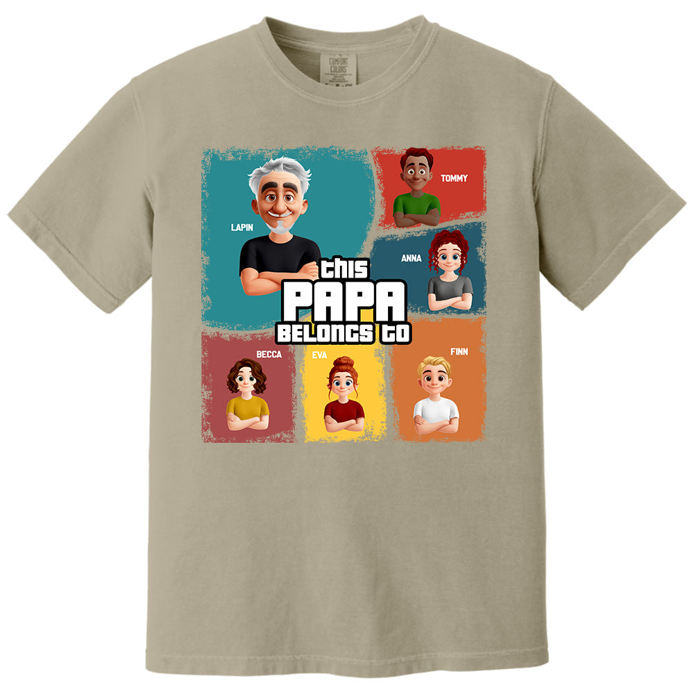 This Grandpa Belongs To - Personalized Shirt For Grandpa Pt99