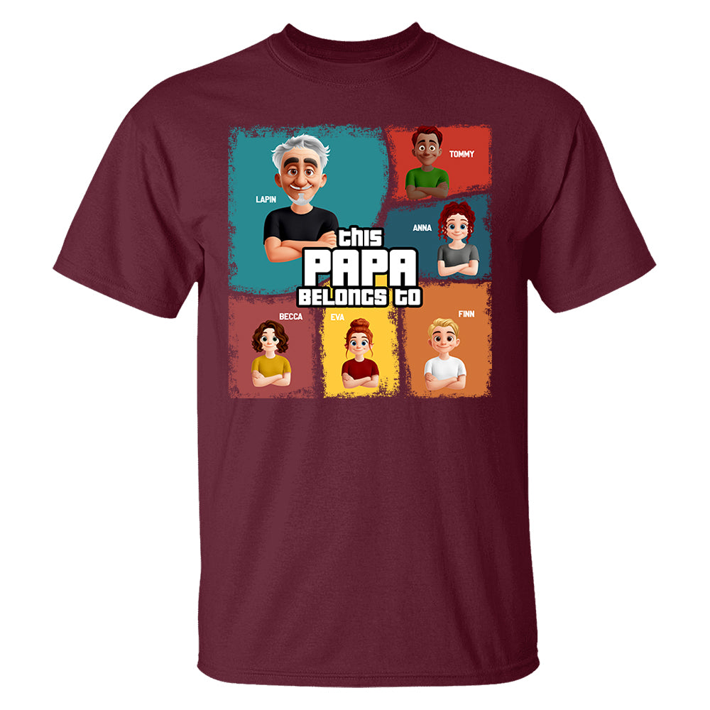 This Grandpa Belongs To - Personalized Shirt For Grandpa Pt99