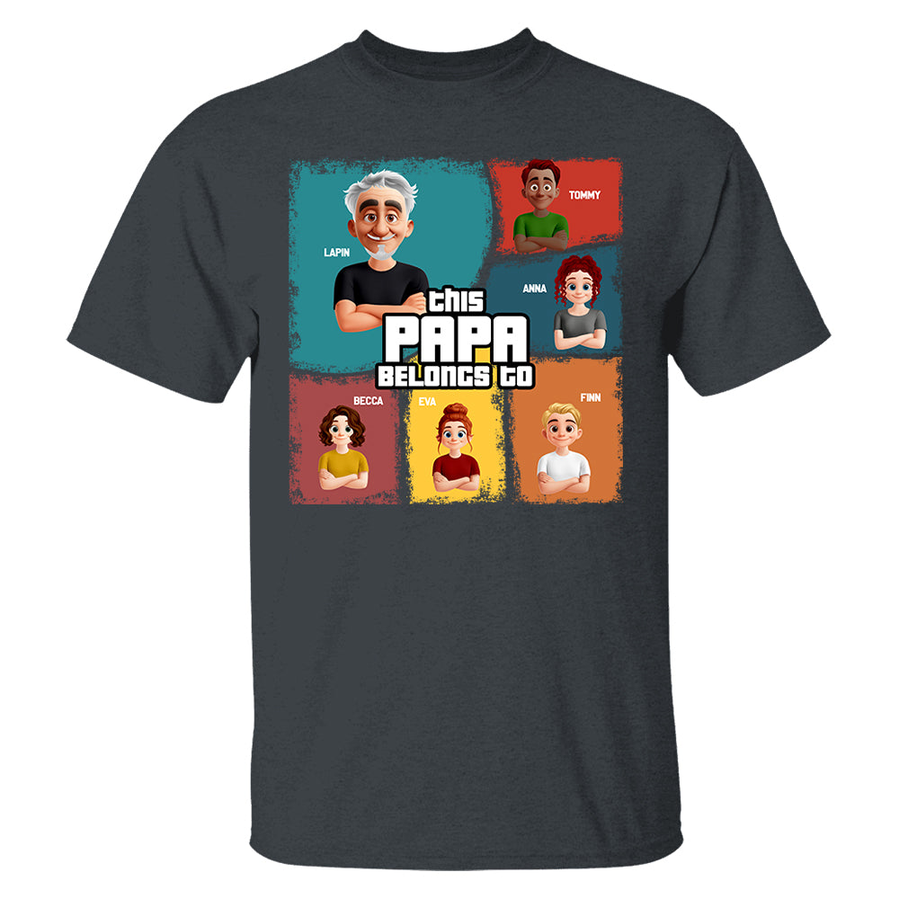 This Grandpa Belongs To - Personalized Shirt For Grandpa Pt99