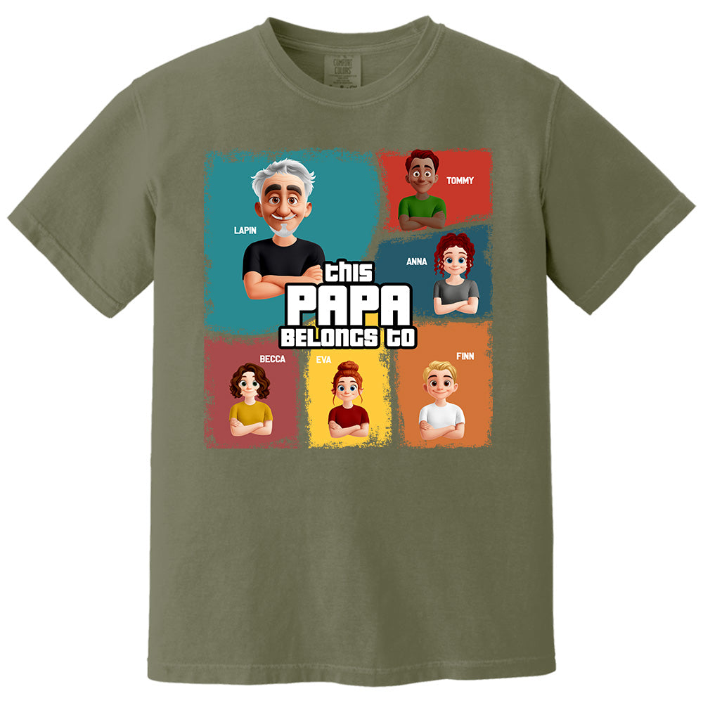 This Grandpa Belongs To - Personalized Shirt For Grandpa Pt99