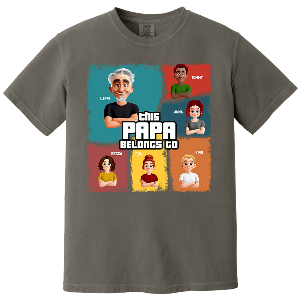 This Grandpa Belongs To - Personalized Shirt For Grandpa Pt99