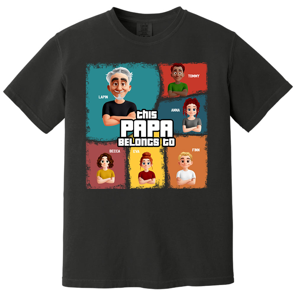 This Grandpa Belongs To - Personalized Shirt For Grandpa Pt99
