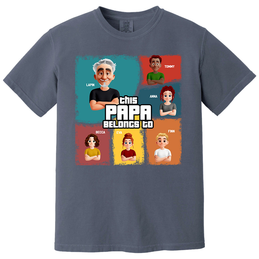 This Grandpa Belongs To - Personalized Shirt For Grandpa Pt99