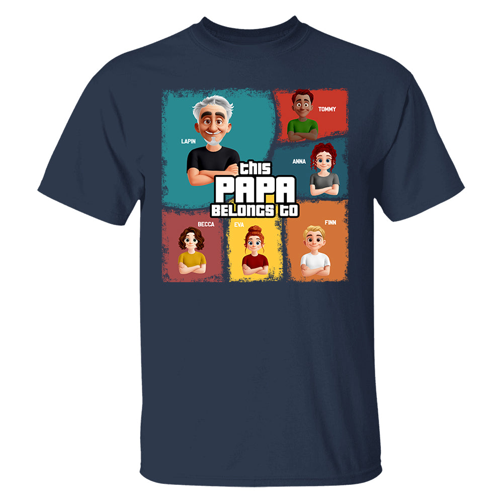 This Grandpa Belongs To - Personalized Shirt For Grandpa Pt99