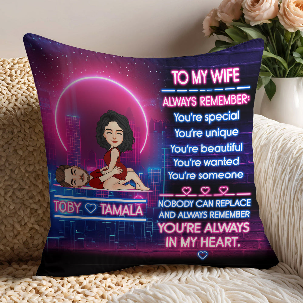 To My Wife Always Remember - Personalized Pillow Anniversary Gift For Couples Tu20