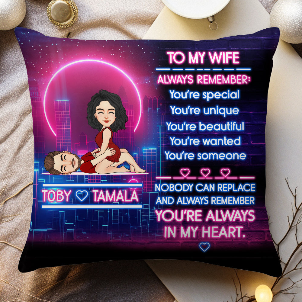 To My Wife Always Remember - Personalized Pillow Anniversary Gift For Couples Tu20