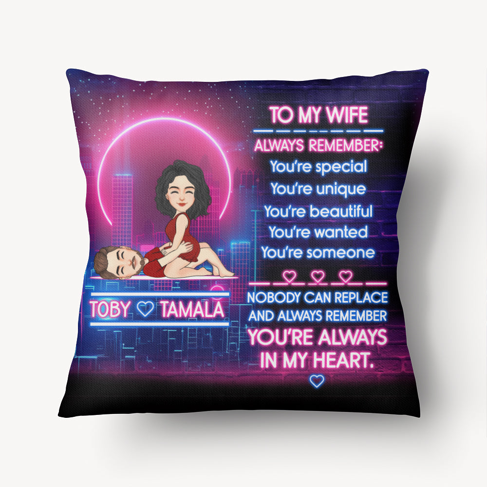 To My Wife Always Remember - Personalized Pillow Anniversary Gift For Couples Tu20