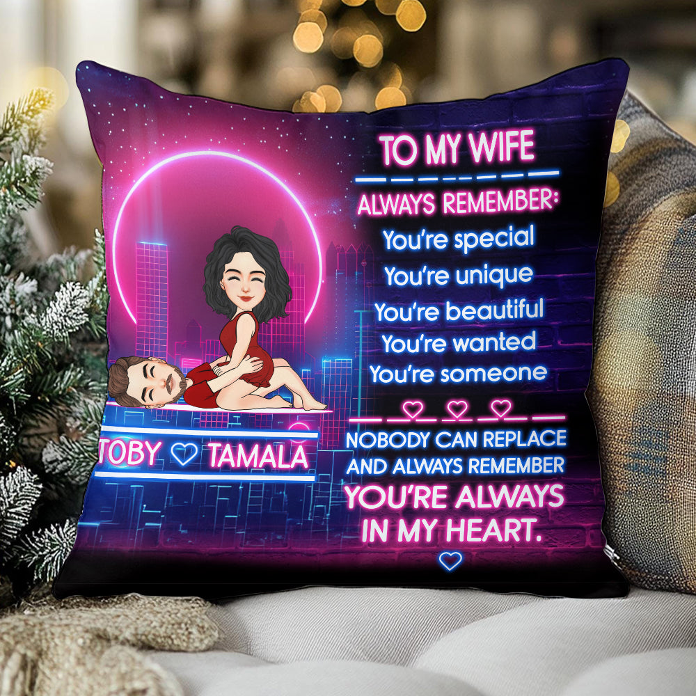 To My Wife Always Remember - Personalized Pillow Anniversary Gift For Couples Tu20