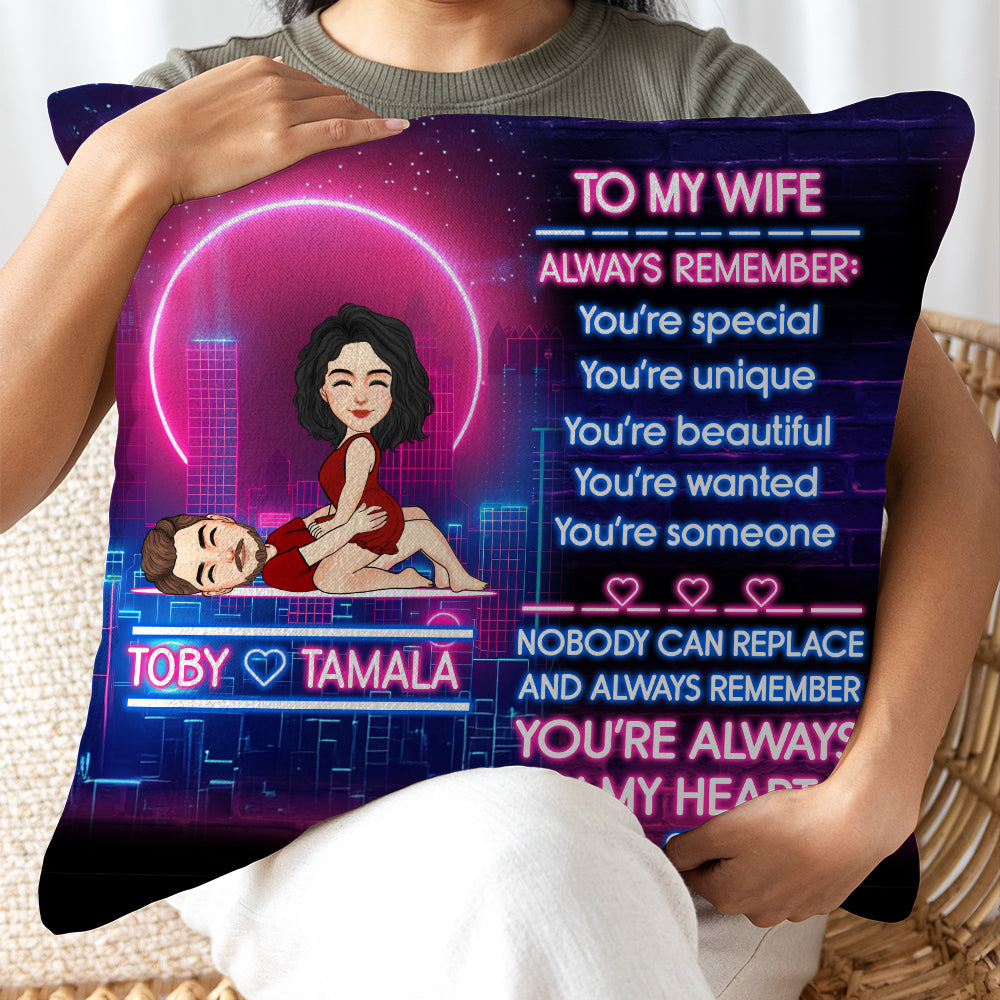 To My Wife Always Remember - Personalized Pillow Anniversary Gift For Couples Tu20