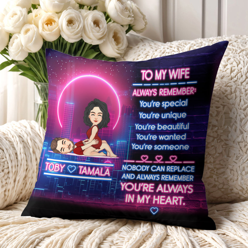 To My Wife Always Remember - Personalized Pillow Anniversary Gift For Couples Tu20