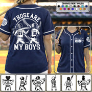Baseball Mom Jersey – Those Are My Boys - Personalized Baseball Family Jersey NA04 Hv01