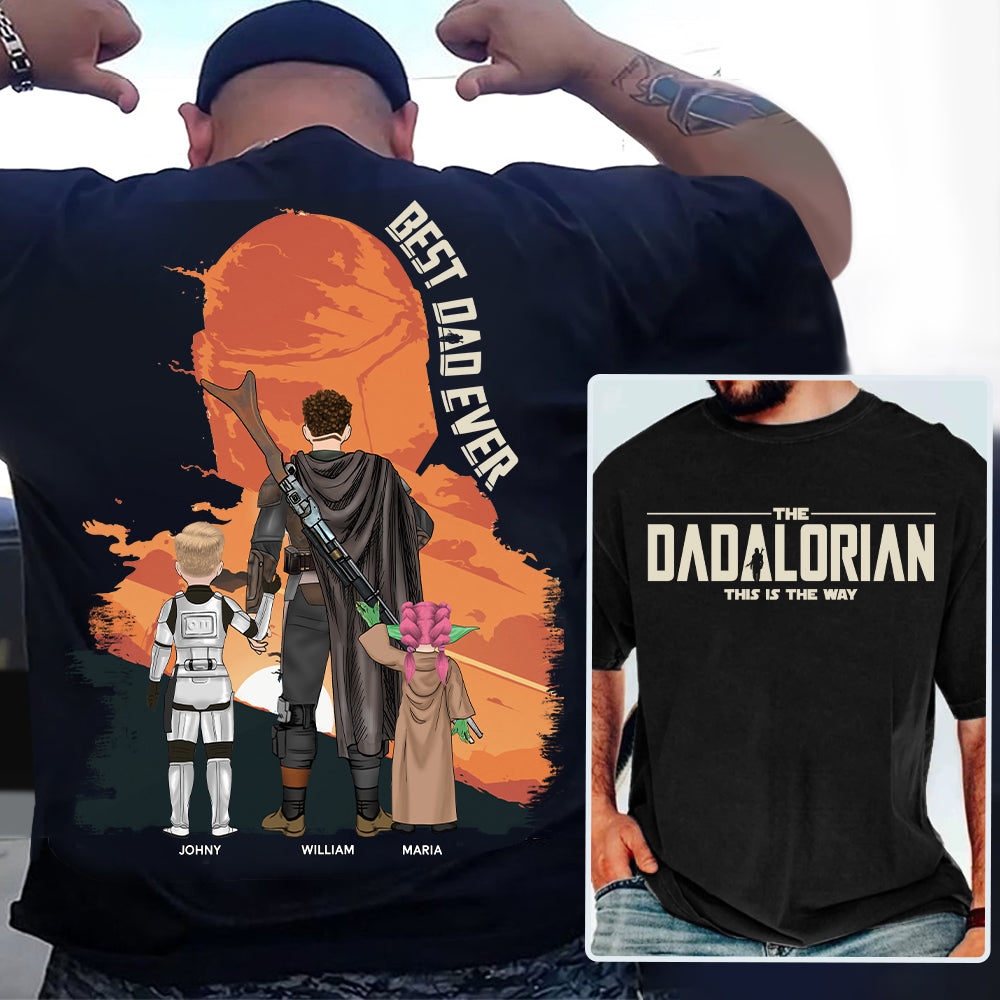 Personalized Dadalorian Shirt - Best Dad Ever Gift - Custom Father's Day Present