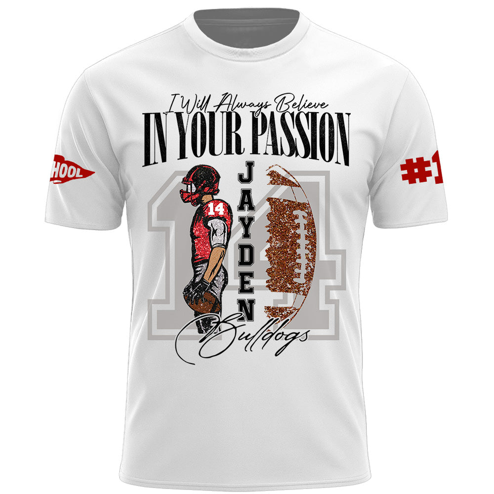 Personalized Vintage “Biggest Fan” Football Shirt, Custom School Team Name, Game Day Shirt, Gift For Football Lovers T1807 Pt99