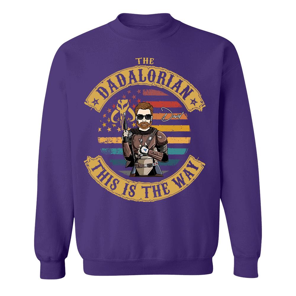 The Dadalorian This Is The Way - Personalized Shirt Custom Nickname Gift For Dad T1807 Hv01