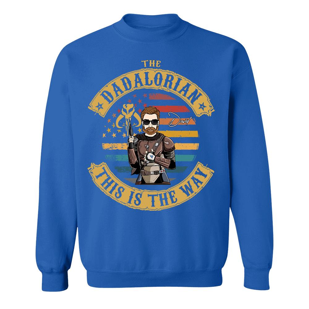 The Dadalorian This Is The Way - Personalized Shirt Custom Nickname Gift For Dad T1807 Hv01