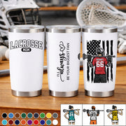 Lacrosse Mom - I'll Always Be Your Biggest Fan Personalized Tumbler For Lacrosse Family NA02 VH01