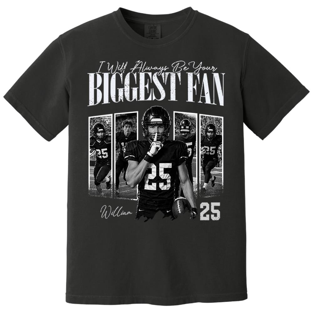 Custom Photo I'll Always Be Your Biggest Fan Football Mom Gift Idea L0411