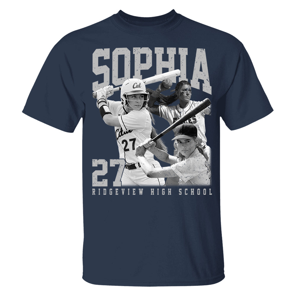 Softball Lover - Personalized Washed Tee Custom Sport Players Sport Family NA04