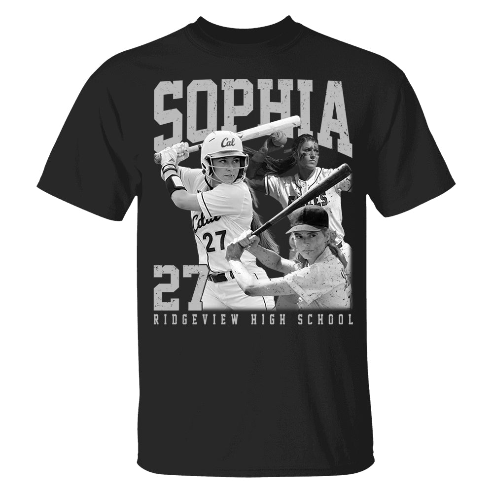 Softball Lover - Personalized Washed Tee Custom Sport Players Sport Family NA04