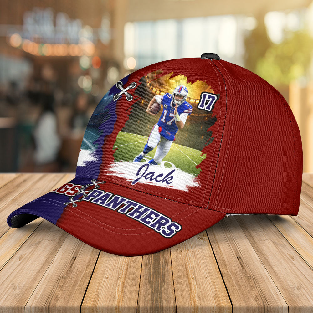 Personalized American Football Team Cap - Football GameDay Custom Cap NA02 Pt99