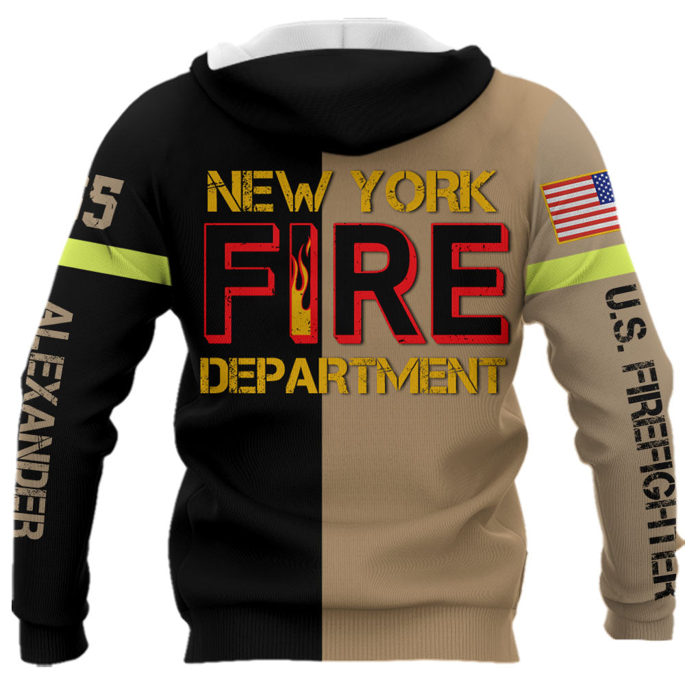 Personalized All Over Print Shirt Firefighter Custom Fire Department Gift For Firefighter K1702 Trhn