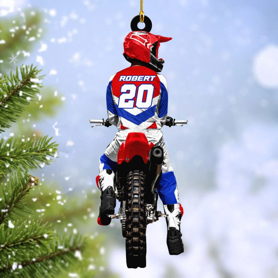 Motocross Racing Christmas Ornament Gift For Motocross Racer Gift H2511 Trna