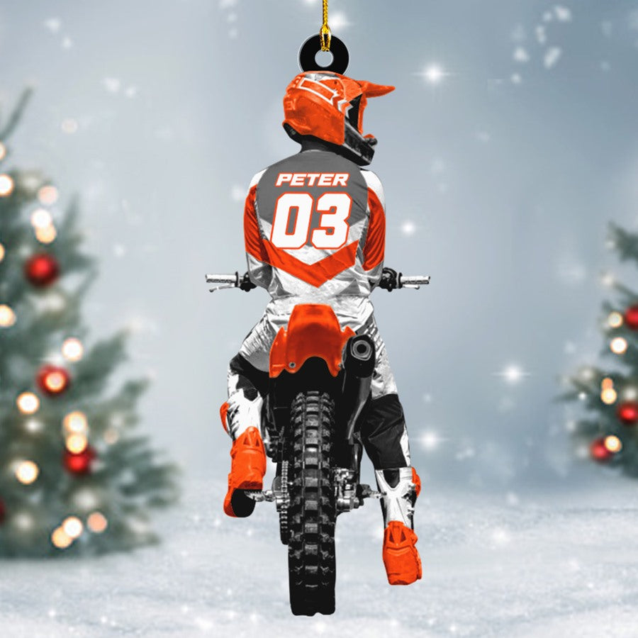 Motocross Racing Christmas Ornament Gift For Motocross Racer Gift H2511 Trna
