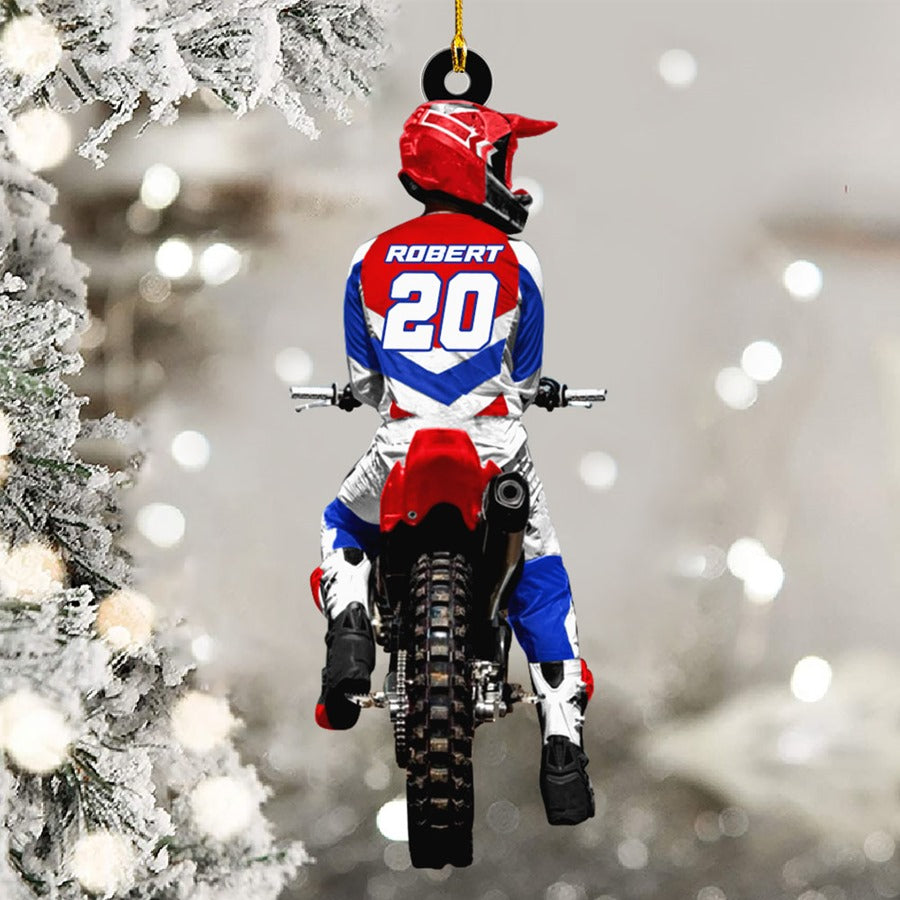 Motocross Racing Christmas Ornament Gift For Motocross Racer Gift H2511 Trna