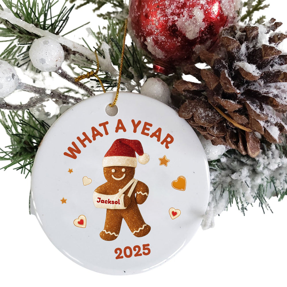 Personalized Gingerbread Christmas Ornament, Customized Cookie Ornament Gift for Christmas, Custom Gingerbread Ornament Kids Ornaments T18