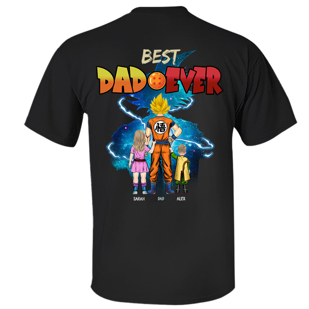 Best Dad Ever, Personalized Shirt, Dragon Dad Custom Shirt Gift For Father's Day T1807 Li29