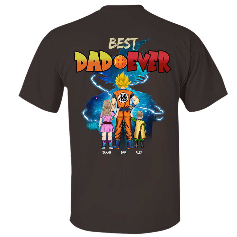 Best Dad Ever, Personalized Shirt, Dragon Dad Custom Shirt Gift For Father's Day T1807 Li29