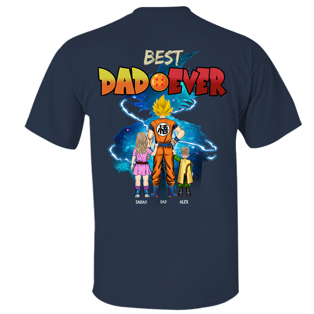 Best Dad Ever, Personalized Shirt, Dragon Dad Custom Shirt Gift For Father's Day T1807 Li29