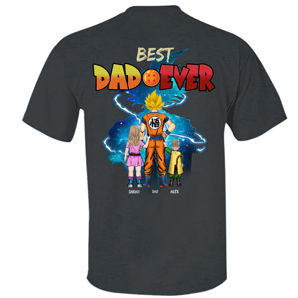 Best Dad Ever, Personalized Shirt, Dragon Dad Custom Shirt Gift For Father's Day T1807 Li29