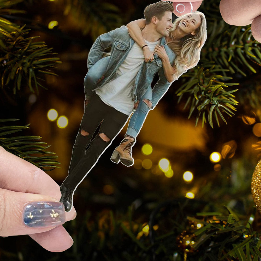 Custom Photo You Are My Christmas Wish - Couple Personalized Custom Ornament - Acrylic Custom Shaped - Christmas Gift For Husband Wife, Anniversary