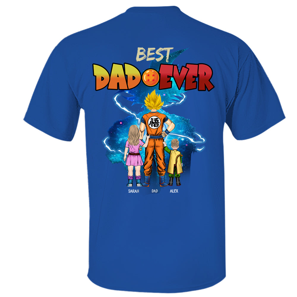 Best Dad Ever, Personalized Shirt, Dragon Dad Custom Shirt Gift For Father's Day T1807 Li29