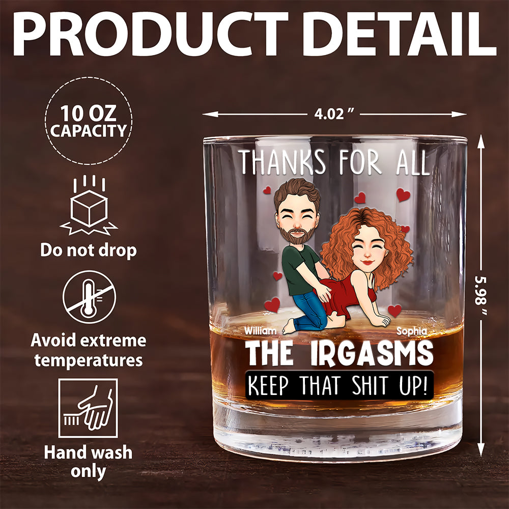 I Hope Your Day Is As Nice As My Butt - Personalized Whiskey Glass For Couple