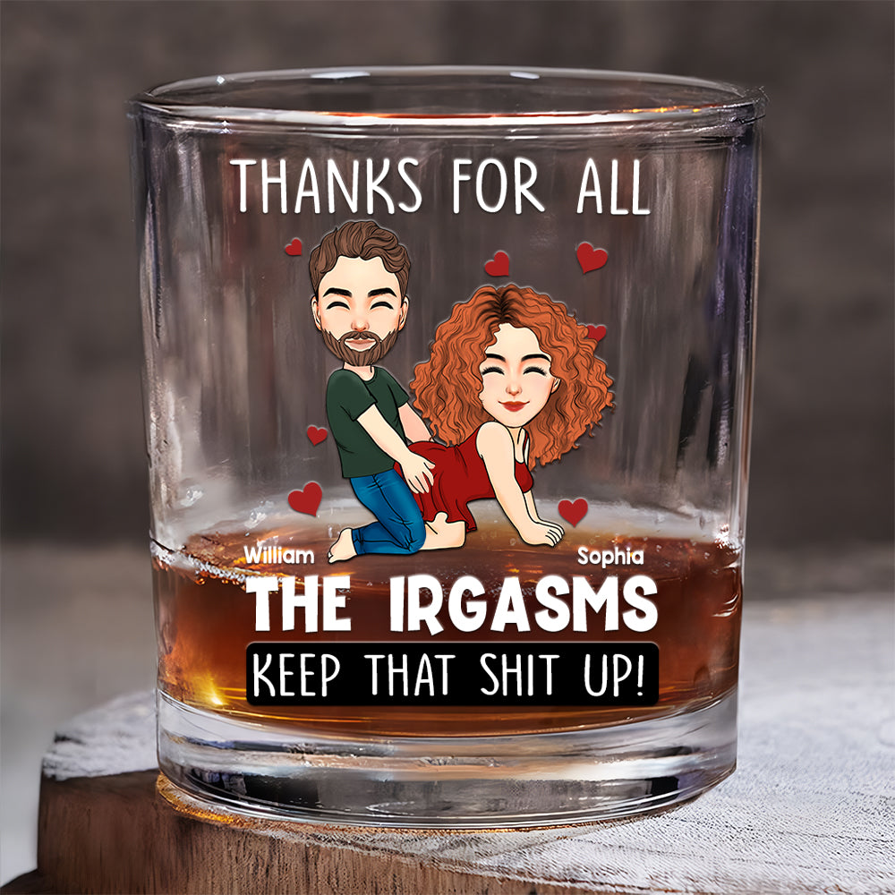 I Hope Your Day Is As Nice As My Butt - Personalized Whiskey Glass For Couple