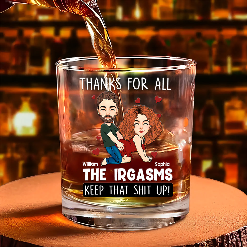 I Hope Your Day Is As Nice As My Butt - Personalized Whiskey Glass For Couple