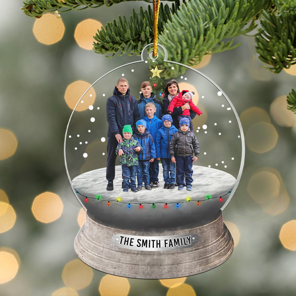 Custom Photo Family, Friends - Personalized Family Photo Ornament