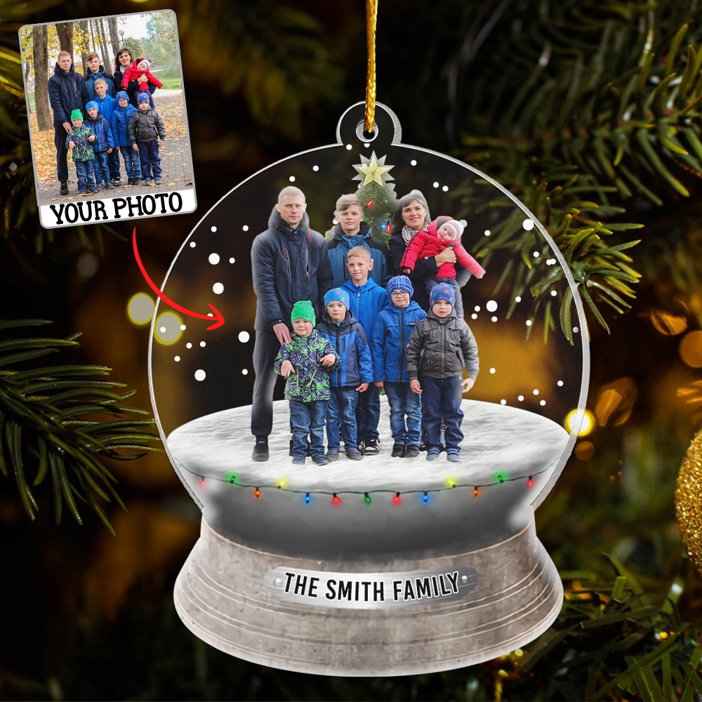 Custom Photo Family, Friends - Personalized Family Photo Ornament