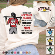 Softball Mom - Behind Every Softball Player Shirt - Personalized Shirt For Softball Family T1807 Hv01