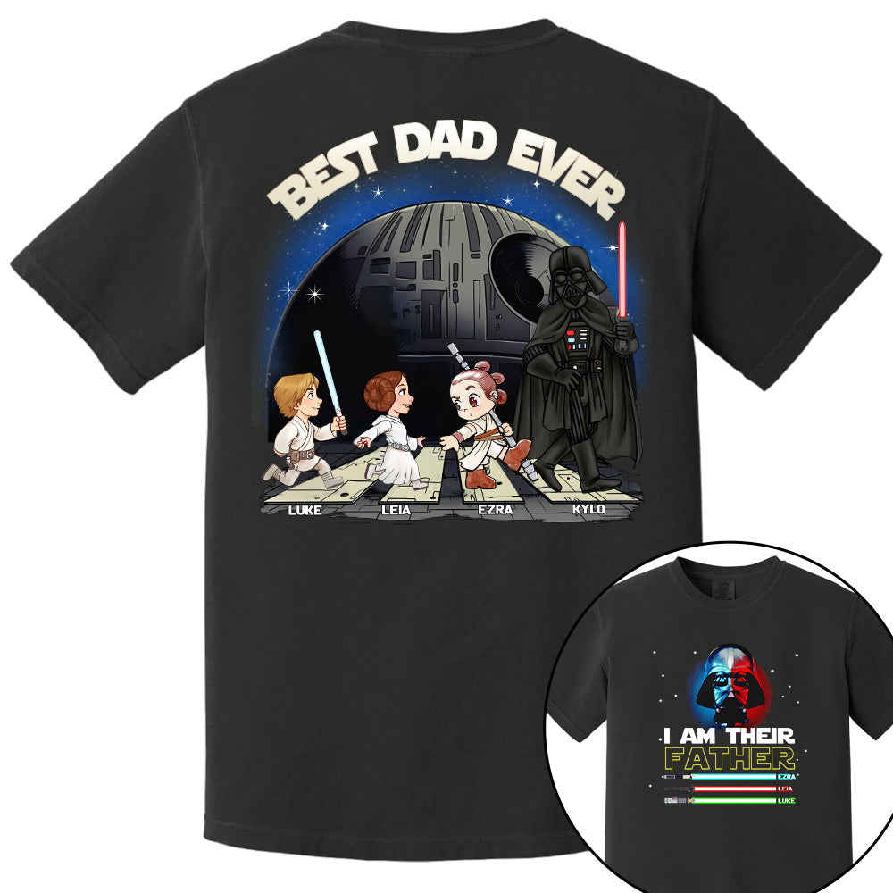 Personalized I Am Their Father Best Dad Ever Shirt, Father's Day Gift For Dad T1807 Pt99