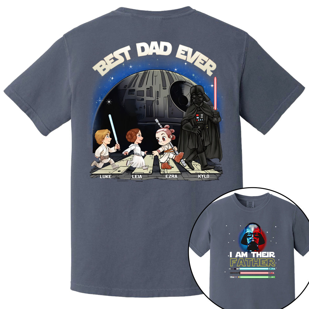 Personalized I Am Their Father Best Dad Ever Shirt, Father's Day Gift For Dad T1807 Pt99