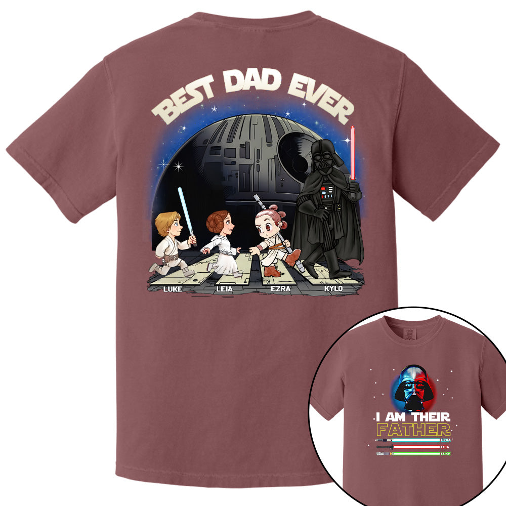 Personalized I Am Their Father Best Dad Ever Shirt, Father's Day Gift For Dad T1807 Pt99