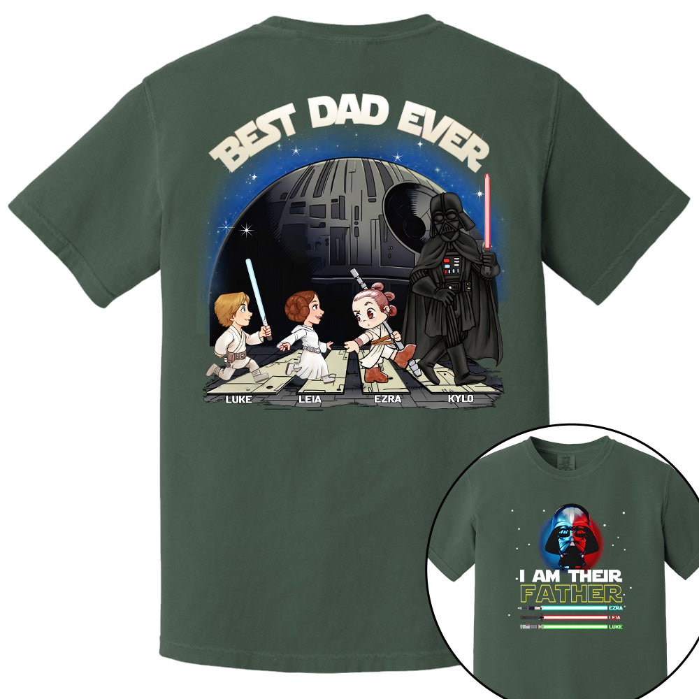 Personalized I Am Their Father Best Dad Ever Shirt, Father's Day Gift For Dad T1807 Pt99