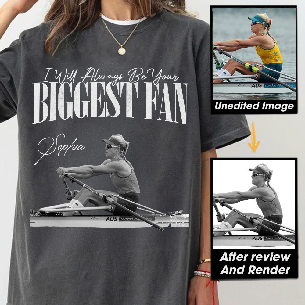 I'll Always Be Your Biggest Fan - Washed Tee Retro Bootleg Shirt For Rowing Players NA02