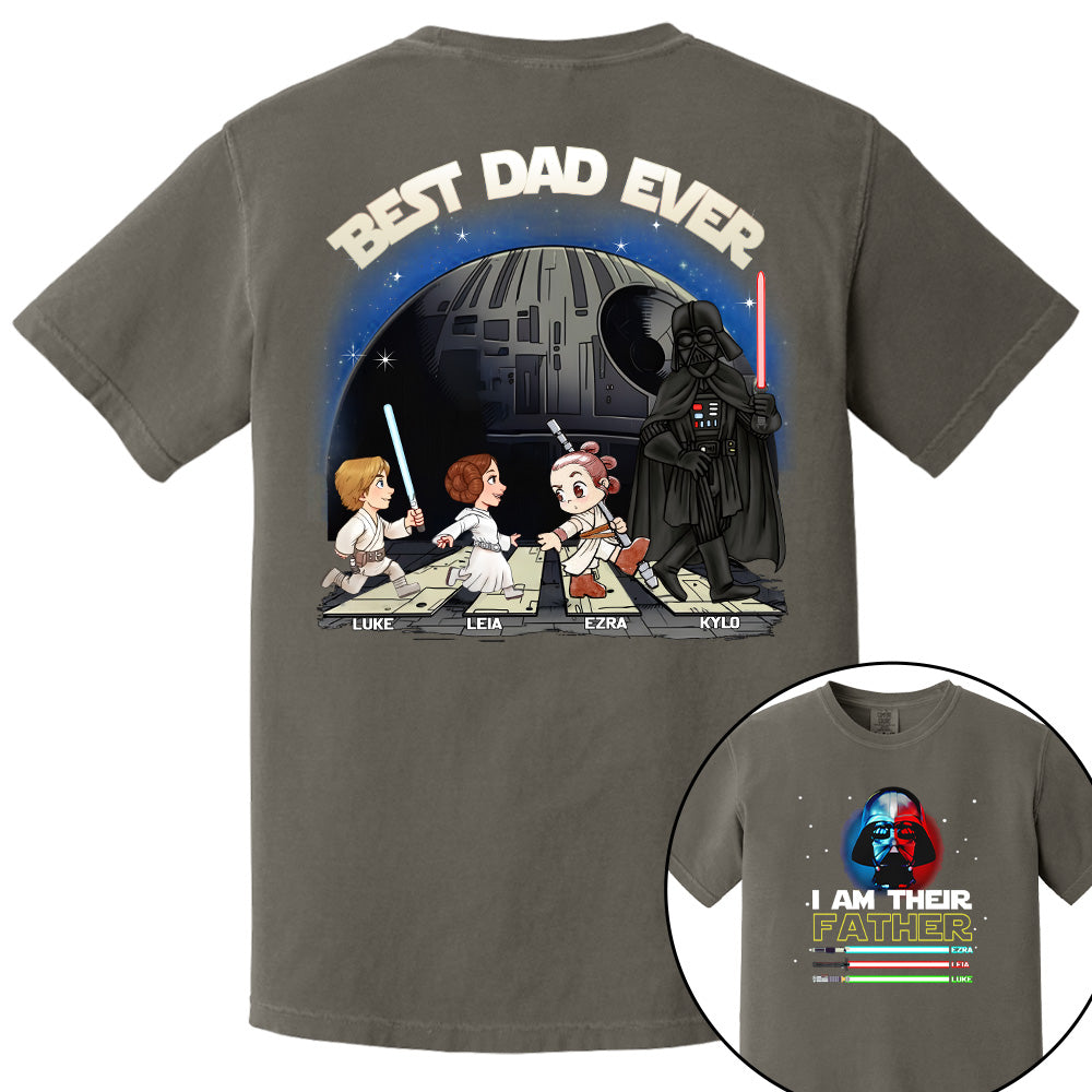 Personalized I Am Their Father Best Dad Ever Shirt, Father's Day Gift For Dad T1807 Pt99
